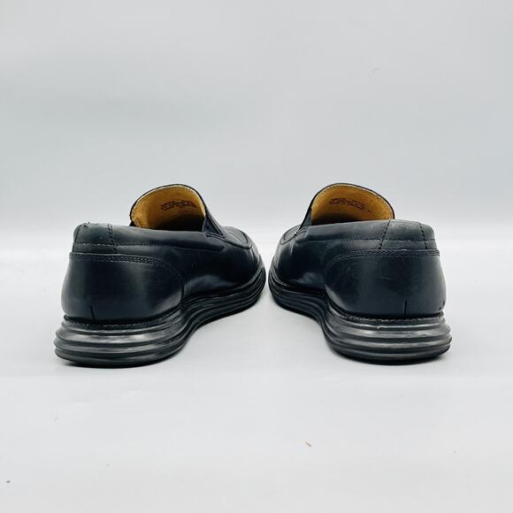 Cole Haan Shoes Mens 10.5 Black Leather Grand OS Loafers Slip On Dress Oxford